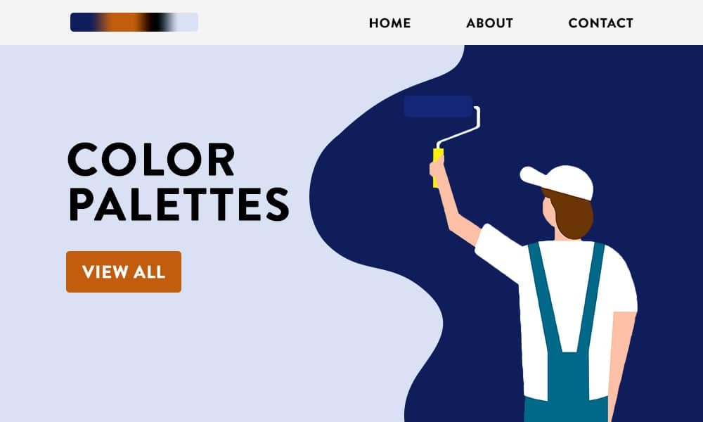 website color schemes mock website