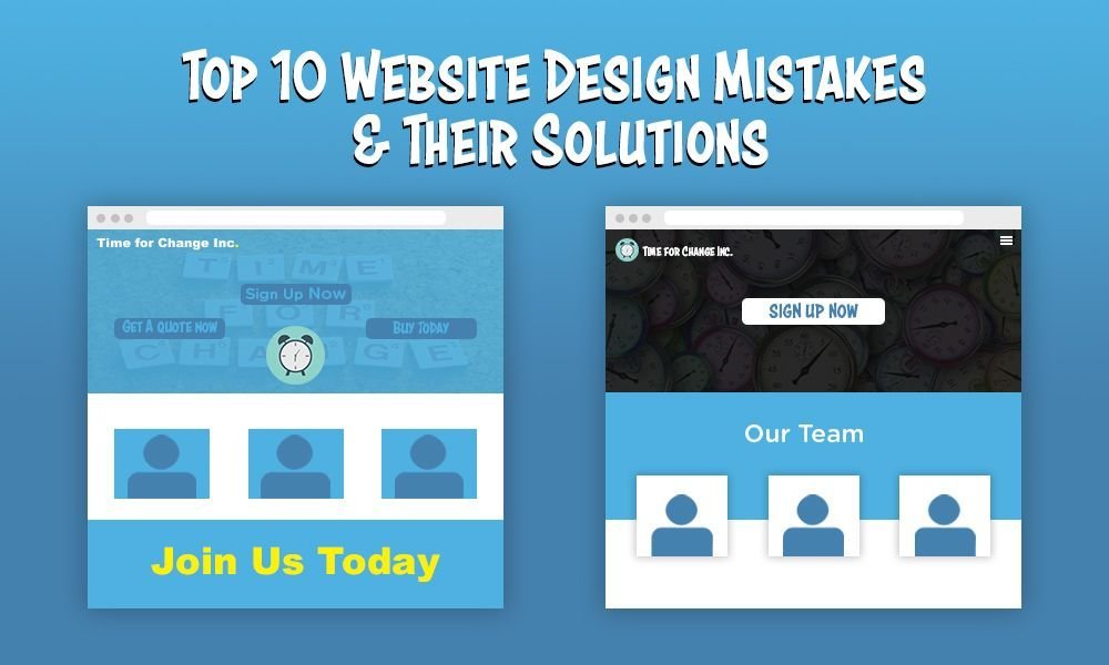 website design mistakes