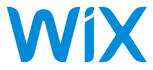 wix web hosting logo blue