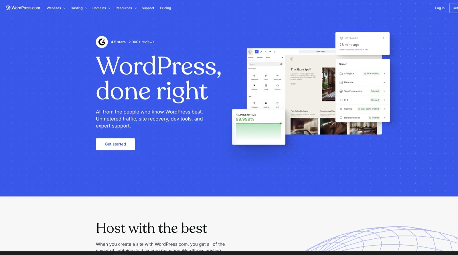 WordPress.com homepage